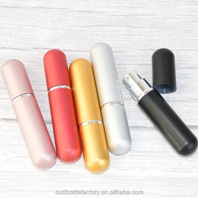 China Eco Friendly Cosmetic Packaging Disposable Cosmetics For 5ml Colored Spray Perfume Bottle for sale