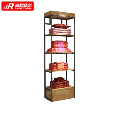 China White Single Sided Modern Fashion Storestore Retail Shelves With Led Light Clothing Racks Shelves For Wall for sale