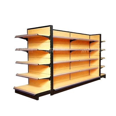 China Double Sided Chinese Customized Retail Display Supermarket Shelves Heavy Duty Supermarket Shelves Rack Gondola for sale