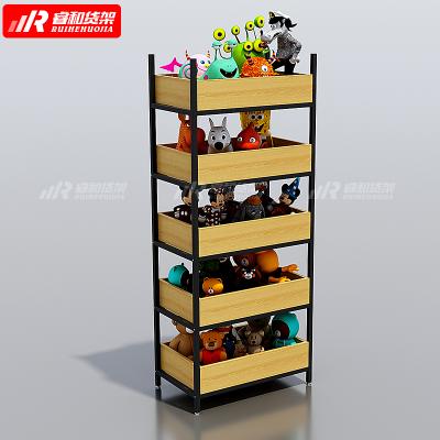 China Retail Store Display Factory Price 600x350x1600mm 5 Layers Miniso Shelf Rack Display Shop Product Supermarket for sale