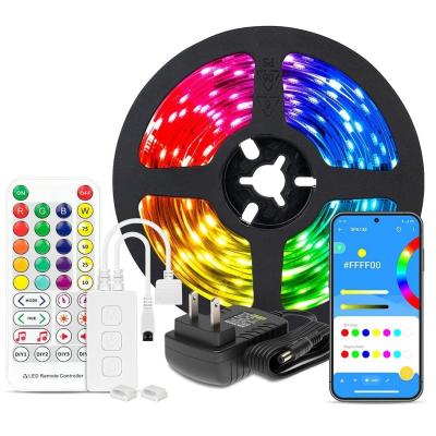 China 12V 5M Desk Light Banlan X APP Remote Control Kit Colorful Dimmable Flexible 5050SMD RGBW RGBW 4 IN 1 LED Strip for sale