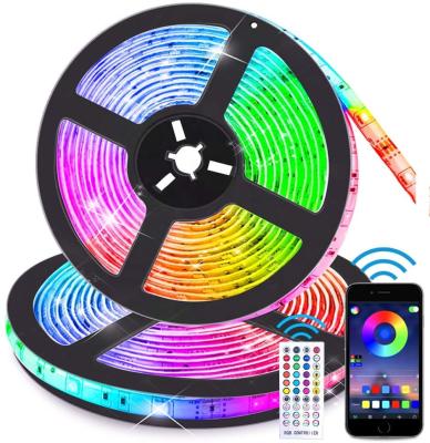 China Garden LED Strip Music Sync App Control Christmas Lights 32.8FT/10M Flexible Waterproof RGB LED Strip for Bedroom Home Parties for sale