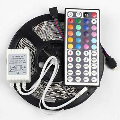 China Waterproof Flexible Theme Park 16.4FT SMD 5050 300LEDs RGB LED Strip Light Lamp Kit + 44Key IR Remote Controller for sale