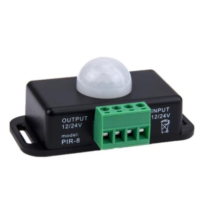 China DIY LED Lighting High Quality Adjustable LED Switch Motion Sensor 12V PIR Sensor 12V 24A 8A Sensor Module 12-24V PIR Sensor 12V 24A 8A for sale