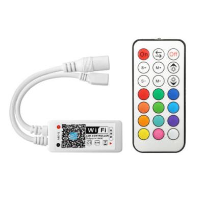 China Outdoor Mini Wifi RF DC9-28V WiFi LED Controller+RF For RGB Strip Phone Alexa Google Home for sale