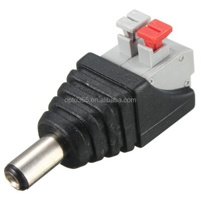 China 2.1mm/5.5mm Power 12V Male DC Power Connector To Clip DC Connector Terminal Block for sale