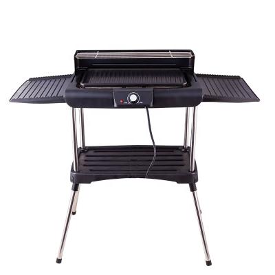 China Outdoor Portable Electric BBQ Grill Household Grill Pan Teppanyaki Smokeless Electric BBQ Grill With Stand for sale