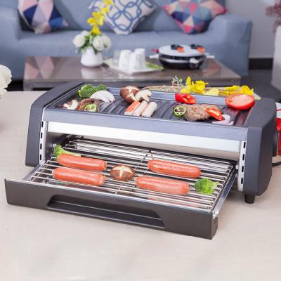 China Easily Assembled Mini Lava Korean Electric Rock BBQ Grill Table Top Kebab Raclette Pan BBQ Hot Stone Grill for sale