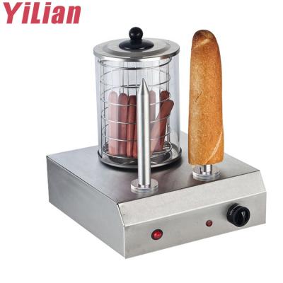 China Dustproof Machine Sausage Toaster Hot Dog Roll Warmer Grill for sale