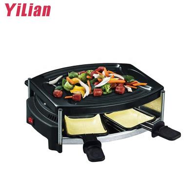 China Easily Assembled Portable Smart Non-Stick Cooking Vertical Grill BBQ Raclette Party Grill Dish Stone Plate Dish Stone Table Top for sale