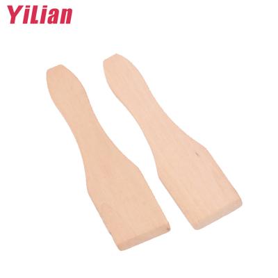 China 2021 Sustainable Chinese High Quality Eco-friendly Barbecue Accessories 2pcs Tongue Spatulas Wooden Squeegee for sale