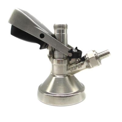 China Homemade Disposable Type G Brew Beer Tap Keg Coupler With Pressure Release Valve for sale