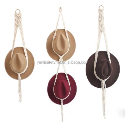 China Eco-Friendly Storage Hat Holder Hat Organizer Bohemian Hat Wall Decorative Hanging for sale