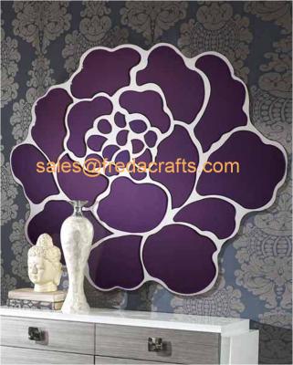 China China Factory Venetian Mirrors Flower Design Shape Wall Mirror For Home Decor for sale