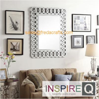 China Hotsale Decorative Venetian Mirror Beautiful Design Retangle Shape Mirror For Living Room for sale