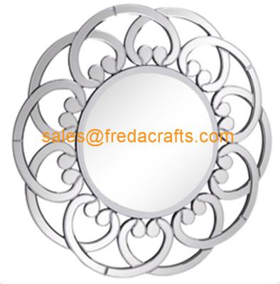 China Heart design Creative and Unique  glass mirror wall mirror for Wedding Decoration for sale