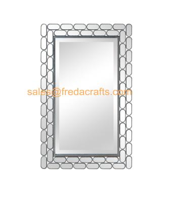 China High Quality Mirror Decorated Simple Design Rectangle Living Room Wall Mirror for sale