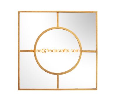 China FR-15179 20 Inch Simple Design Metal Frame Livingroom Decorative Wall Mirror for sale