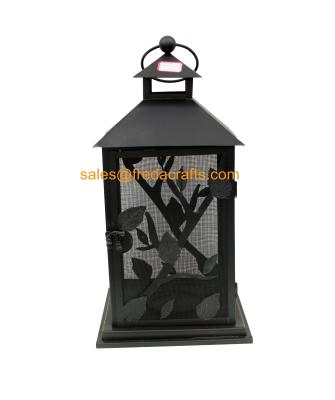 China China supplier high-grade nice design good price black metal lantern for sale