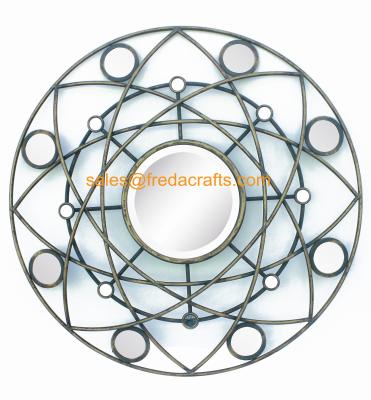 China Factory Price Round Shape Modern design Mirror Decorated Wall Mirror for sale