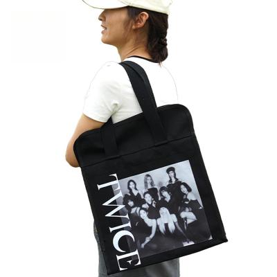 China Fashion Wholesale Plain Blank Totebag Canvas Bag Organic Cotton Tote Bags With Custom Printed Logo for sale