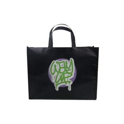 China Folding Custom wholesale reusable tote bags with custom printed logo grocery zipper canvas bag for sale