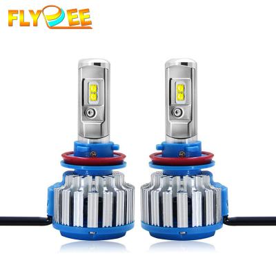 China Aviation car accessories LED aluminum new h4 h7 h8 h11 9005 9006 headlight led headlight 40w 6000lm T1 LED headlight for sale