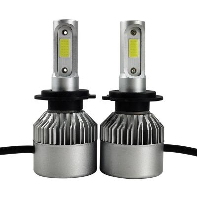 China High Power S2 h4 LED Car Headlight H1 h7 h3 h11 LED COB Headlight Bulbs 72W 8000LM LED Auto Headlight Spartana for sale