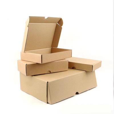 China Recycled Materials Wholesale Custom Clothing Underwear Foldable Kraft Paper Box Packaging Biodegradable Shipping Corrugated Box for sale