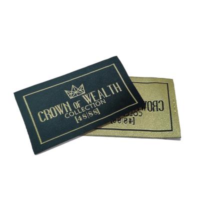 China Sustainable Custom High Density Woven Soft Key Label Apparel Labels for sale