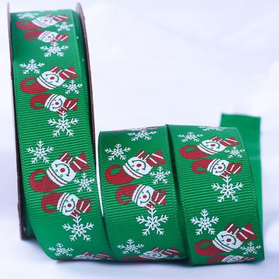 China Custom High Tenacity Ribbon With Logo Christmas Ribbon For Christmas Gift Packing for sale