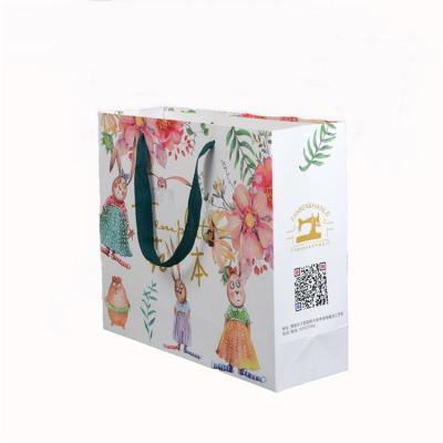 China Custom Printing Shopping Paper Shopping Bags With Your Own Logo for sale