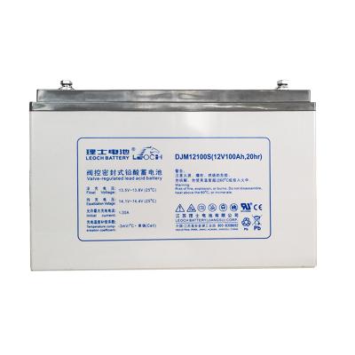 China Storage Systems LEOCH 12V 100Ah UPS AGM Solar Powered GEL VRLA UPS Lead Acid Battery DJM12100 for sale