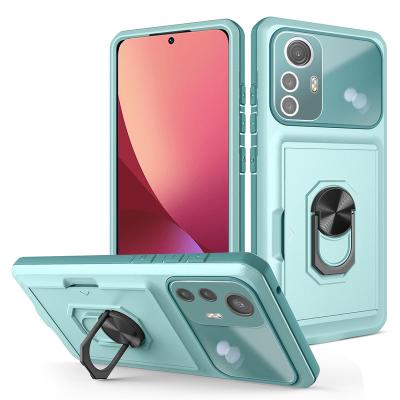 China 360 Shockproof Full Camera Lens Protective Card Holder For Poco X4 pro M4 pro Ring Stand For Redmi Note 11 Xiaomi 12 pro Magnetic 9c cover case for sale