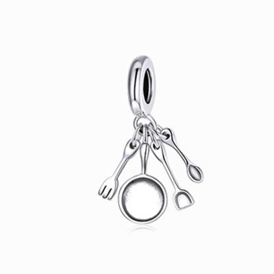 China Fashionable Ladies Designer Jewelry 925 Sterling Silver Kitchenware Cute Charm Pendant for sale