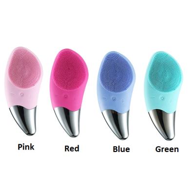 China Hot Selling Electronic Facial Brush Portable Silicone Acne Treatment Brush Facial Cleanser for sale