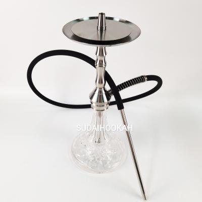 China Stainless Steel Factory Direct, Customized 304 Stainless Steel Tube Double Dish Single Smoke Hookah for sale