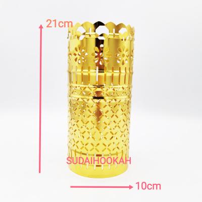 China Factory direct low price gold plating high quality stainless steel hookah, hookah wind cover for sale