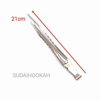 China Factory direct sales of stainless steel, sale of available, 21CM metal hookah clip for sale