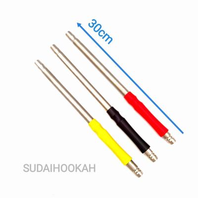 China Factory Direct Selling Stainless Steel Hookah 304 Stainless Steel Handle Custom Hookah 30CM Handle for sale