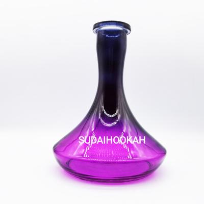 China Factory direct 2022 glass stain hookah two color hookah hot-selling bottle for sale