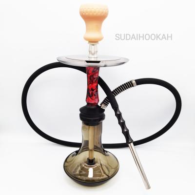 China Factory direct sales of stainless steel, small resin hookah 2022 stainless steel hot hookah European two-disc resin hookah for sale