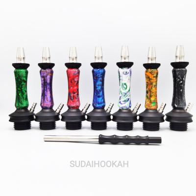 China Plastic+metal Factory Outlet, 2022 Hot Sale European Stainless Steel Resin Hookah Small Resin Hookah for sale