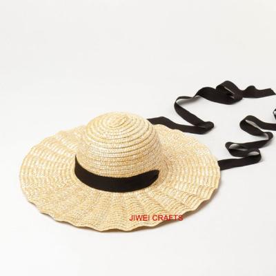 China Wheat Straw For Children In The Beach New Wave Design Kids Hat for sale