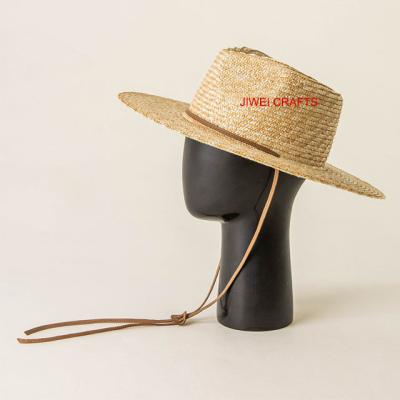 China Handmade Fashion Beach Wheat Color Straw Hat For Women In Natural Beach for sale