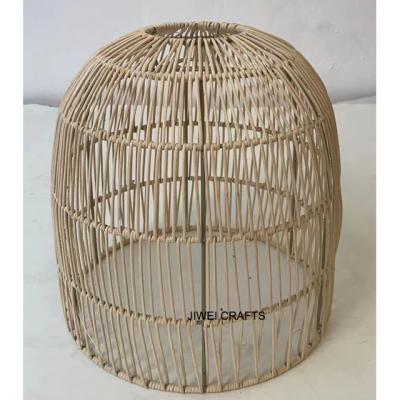 China Modern High Quality Custom Handwoven Lampshade Rattan Outdoor Shade for sale