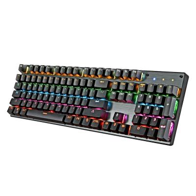 China Anti-Ghosting Factory Customized 104 Color Key Top Backlit Mechanical Keyboard Wired Double Keys Standard Mechanical Gaming Keyboard by LEB for sale