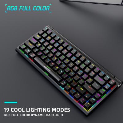 China NEW Tilt Adjustable Function Mini Wireless Rgb 61 Keys Led Mechanical Keyboard Fits PC Laptop Computer for sale