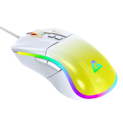 China Patriotism JM-68 Programmable Newly Developed Competitive Gaming Mouse Gaming Mouse RGB Lighting Professional 7200DPI Gaming Chip Gaming Mouse for sale