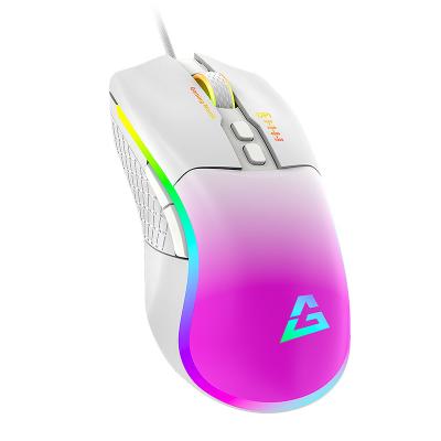 China Patriotism JM-68 Programmable Newly Developed Competitive Gaming Mouse Gaming Mouse RGB Lighting Professional 7200DPI Gaming Chip Gaming Mouse for sale